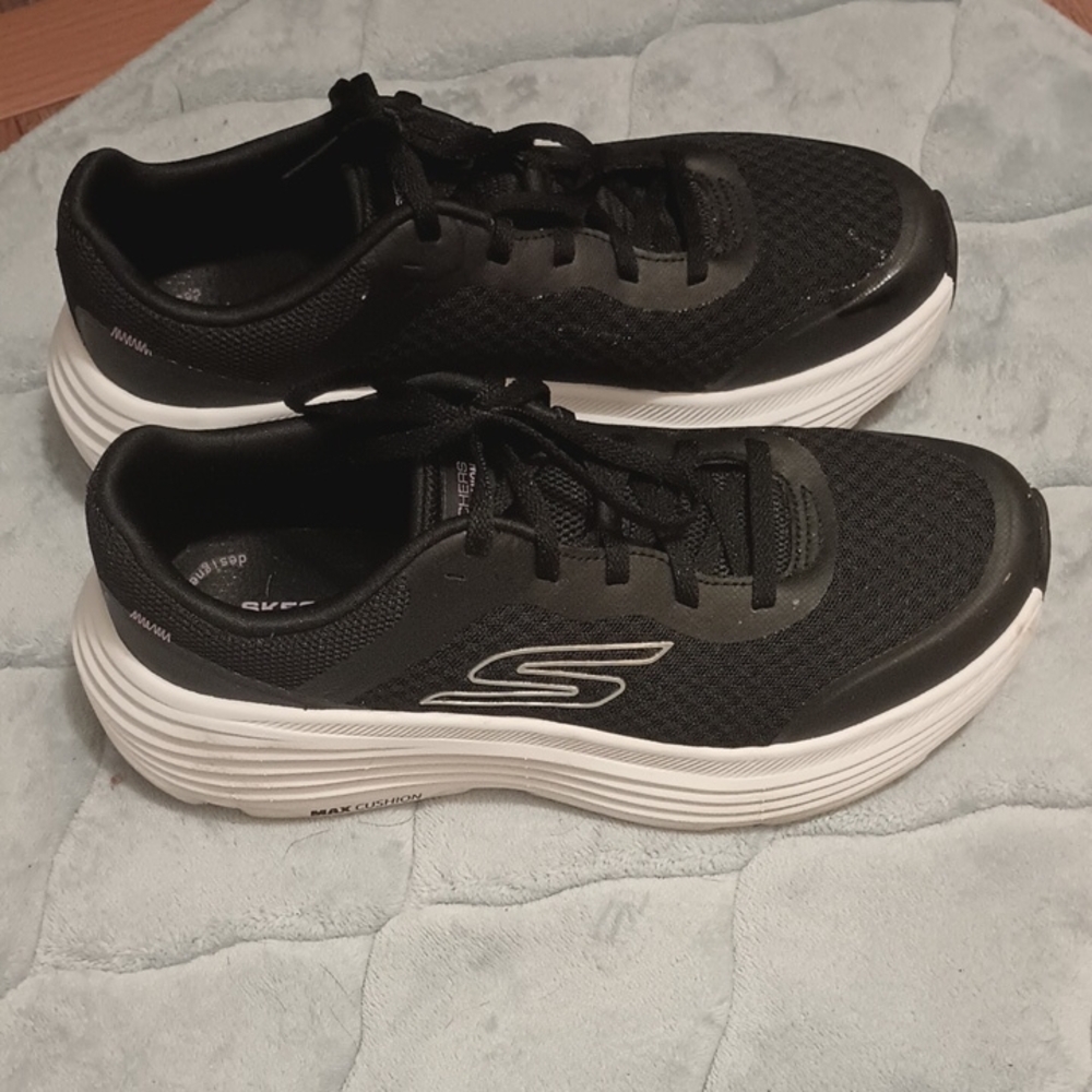 Skechers Black and White Running Sneakers